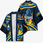 Titans Rugby Mascot Kimono Fierce Athlete Graphic in Sports Style