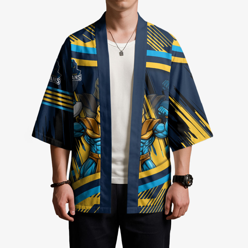 Titans Rugby Mascot Kimono Fierce Athlete Graphic in Sports Style