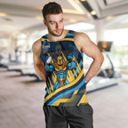 Titans Rugby Mascot Men Tank Top Fierce Athlete Graphic in Sports Style