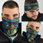Titans Rugby Mascot Neck Gaiter Fierce Athlete Graphic in Sports Style