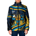 Titans Rugby Mascot Padded Jacket Fierce Athlete Graphic in Sports Style