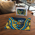 Titans Rugby Mascot Puzzle Fierce Athlete Graphic in Sports Style
