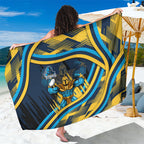 Titans Rugby Mascot Sarong Fierce Athlete Graphic in Sports Style