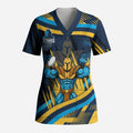 Titans Rugby Mascot Scrub Top Fierce Athlete Graphic in Sports Style