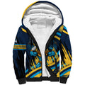Titans Rugby Mascot Sherpa Hoodie Fierce Athlete Graphic in Sports Style