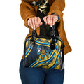 Titans Rugby Mascot Shoulder Handbag Fierce Athlete Graphic in Sports Style