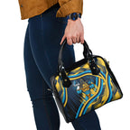 Titans Rugby Mascot Shoulder Handbag Fierce Athlete Graphic in Sports Style