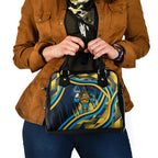 Titans Rugby Mascot Shoulder Handbag Fierce Athlete Graphic in Sports Style