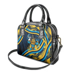 Titans Rugby Mascot Shoulder Handbag Fierce Athlete Graphic in Sports Style