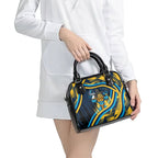 Titans Rugby Mascot Shoulder Handbag Fierce Athlete Graphic in Sports Style