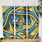 Titans Rugby Mascot Skinny Tumbler Fierce Athlete Graphic in Sports Style