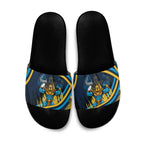 Titans Rugby Mascot Slide Sandals Fierce Athlete Graphic in Sports Style
