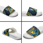 Titans Rugby Mascot Slide Sandals Fierce Athlete Graphic in Sports Style