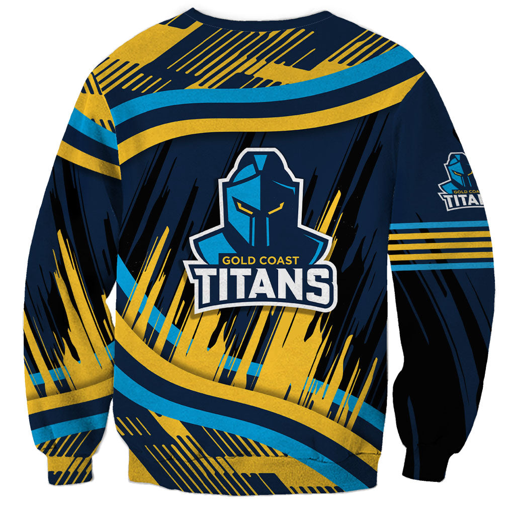 Titans Rugby Mascot Sweatshirt Fierce Athlete Graphic in Sports Style