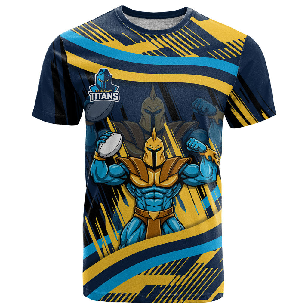 Titans Rugby Mascot T Shirt Fierce Athlete Graphic in Sports Style