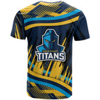 Titans Rugby Mascot T Shirt Fierce Athlete Graphic in Sports Style