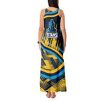 Titans Rugby Mascot Tank Maxi Dress Fierce Athlete Graphic in Sports Style