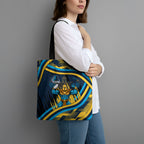 Titans Rugby Mascot Tote Bag Fierce Athlete Graphic in Sports Style