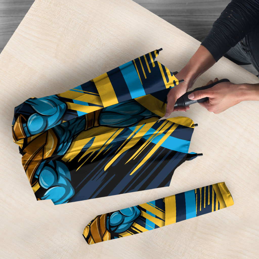 Titans Rugby Mascot Umbrella Fierce Athlete Graphic in Sports Style