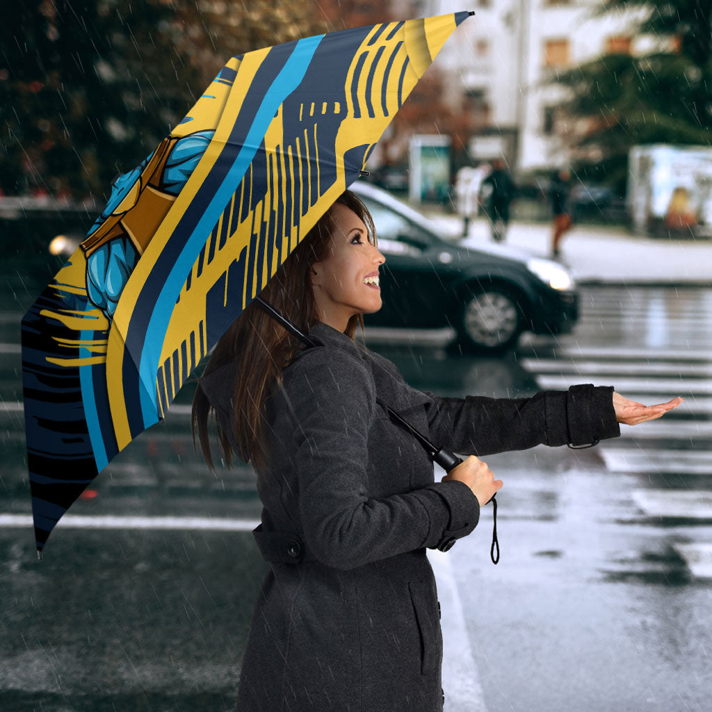 Titans Rugby Mascot Umbrella Fierce Athlete Graphic in Sports Style