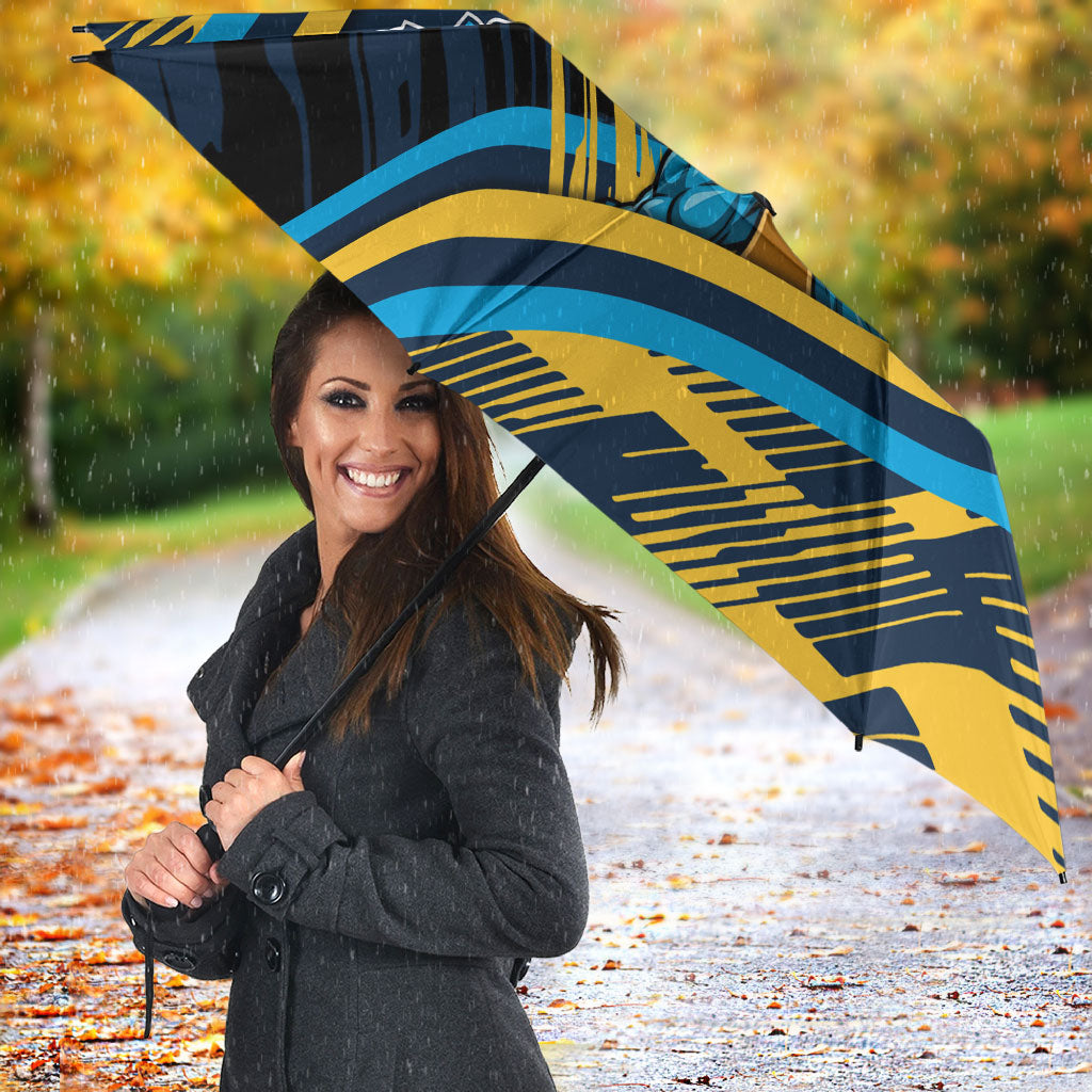 Titans Rugby Mascot Umbrella Fierce Athlete Graphic in Sports Style
