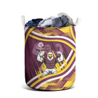 Sea Eagles Rugby Mascot Laundry Basket Fierce Athlete Graphic in Sports Style
