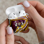 Sea Eagles Rugby Mascot AirPods Case Fierce Athlete Graphic in Sports Style