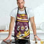 Sea Eagles Rugby Mascot Apron Fierce Athlete Graphic in Sports Style