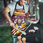 Sea Eagles Rugby Mascot Apron Fierce Athlete Graphic in Sports Style