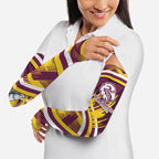 Sea Eagles Rugby Mascot Arm Sleeves Fierce Athlete Graphic in Sports Style