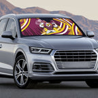 Sea Eagles Rugby Mascot Auto Sun Shade Fierce Athlete Graphic in Sports Style