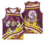 Sea Eagles Rugby Mascot Basketball Jersey Fierce Athlete Graphic in Sports Style