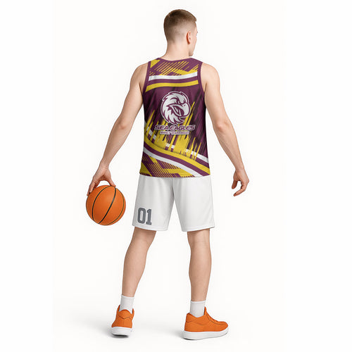 Sea Eagles Rugby Mascot Basketball Jersey Fierce Athlete Graphic in Sports Style