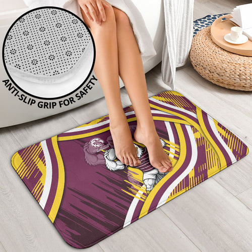 Sea Eagles Rugby Mascot Bathroom Set Fierce Athlete Graphic in Sports Style