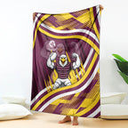 Sea Eagles Rugby Mascot Blanket Fierce Athlete Graphic in Sports Style