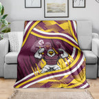 Sea Eagles Rugby Mascot Blanket Fierce Athlete Graphic in Sports Style