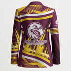 Sea Eagles Rugby Mascot Blazer Fierce Athlete Graphic in Sports Style