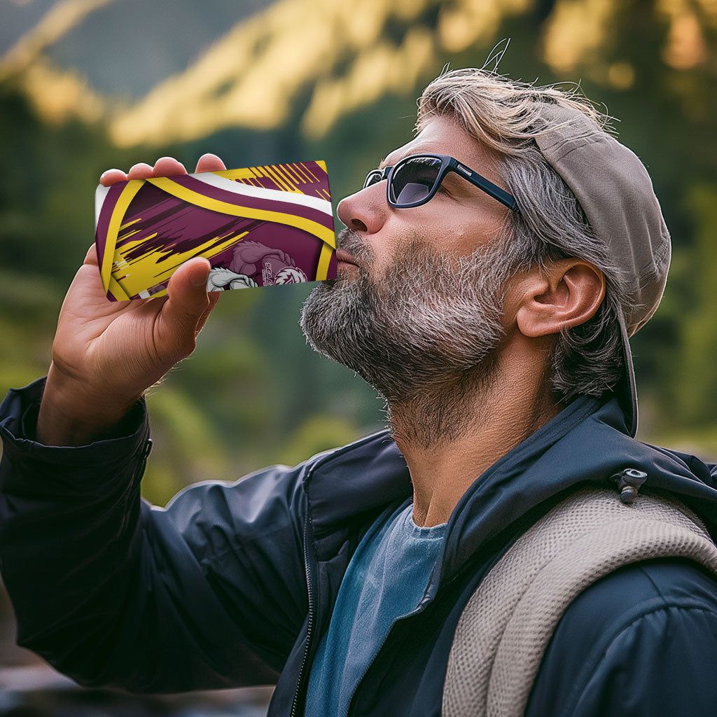 Sea Eagles Rugby Mascot 4 in 1 Can Cooler Tumbler Fierce Athlete Graphic in Sports Style