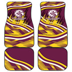 Sea Eagles Rugby Mascot Car Mats Fierce Athlete Graphic in Sports Style
