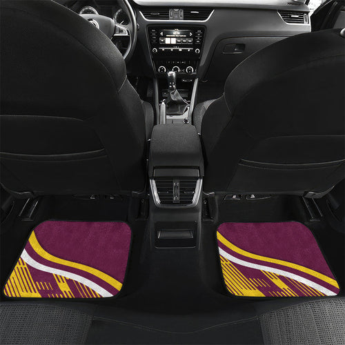 Sea Eagles Rugby Mascot Car Mats Fierce Athlete Graphic in Sports Style