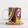 Sea Eagles Rugby Mascot Ceramic Mug Fierce Athlete Graphic in Sports Style