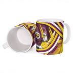 Sea Eagles Rugby Mascot Ceramic Mug Fierce Athlete Graphic in Sports Style