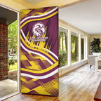 Sea Eagles Rugby Mascot Door Cover Fierce Athlete Graphic in Sports Style