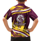 Sea Eagles Rugby Mascot Family Matching Mermaid Dress and Hawaiian Shirt Fierce Athlete Graphic in Sports Style