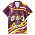 Sea Eagles Rugby Mascot Family Matching Tank Maxi Dress and Hawaiian Shirt Fierce Athlete Graphic in Sports Style