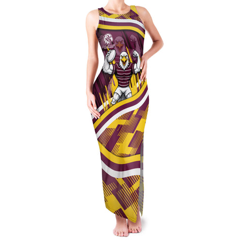 Sea Eagles Rugby Mascot Family Matching Tank Maxi Dress and Hawaiian Shirt Fierce Athlete Graphic in Sports Style