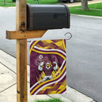 Sea Eagles Rugby Mascot Garden Flag Fierce Athlete Graphic in Sports Style