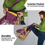 Sea Eagles Rugby Mascot Grocery Bag Fierce Athlete Graphic in Sports Style