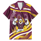 Sea Eagles Rugby Mascot Hawaiian Shirt Fierce Athlete Graphic in Sports Style