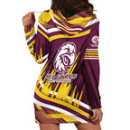 Sea Eagles Rugby Mascot Hoodie Dress Fierce Athlete Graphic in Sports Style